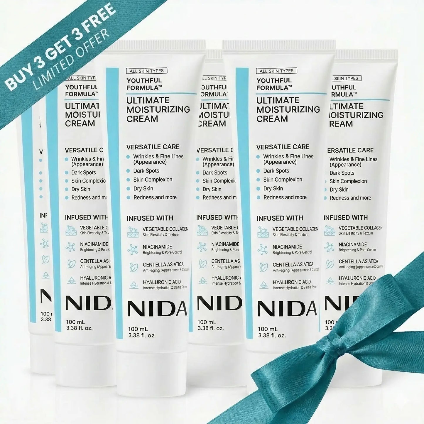 Crème hydratante suprême NIDA | Soin coréen SPF 50 | 100 ml